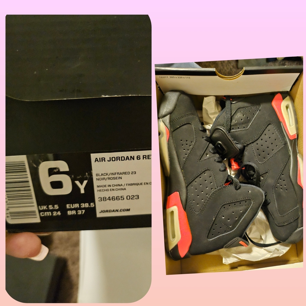 Jordan Kids Sneakers in Black and Red